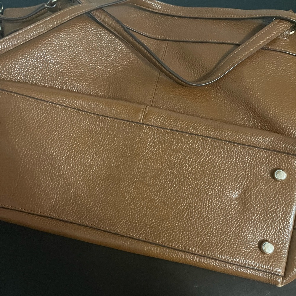 Coach leather tan bag